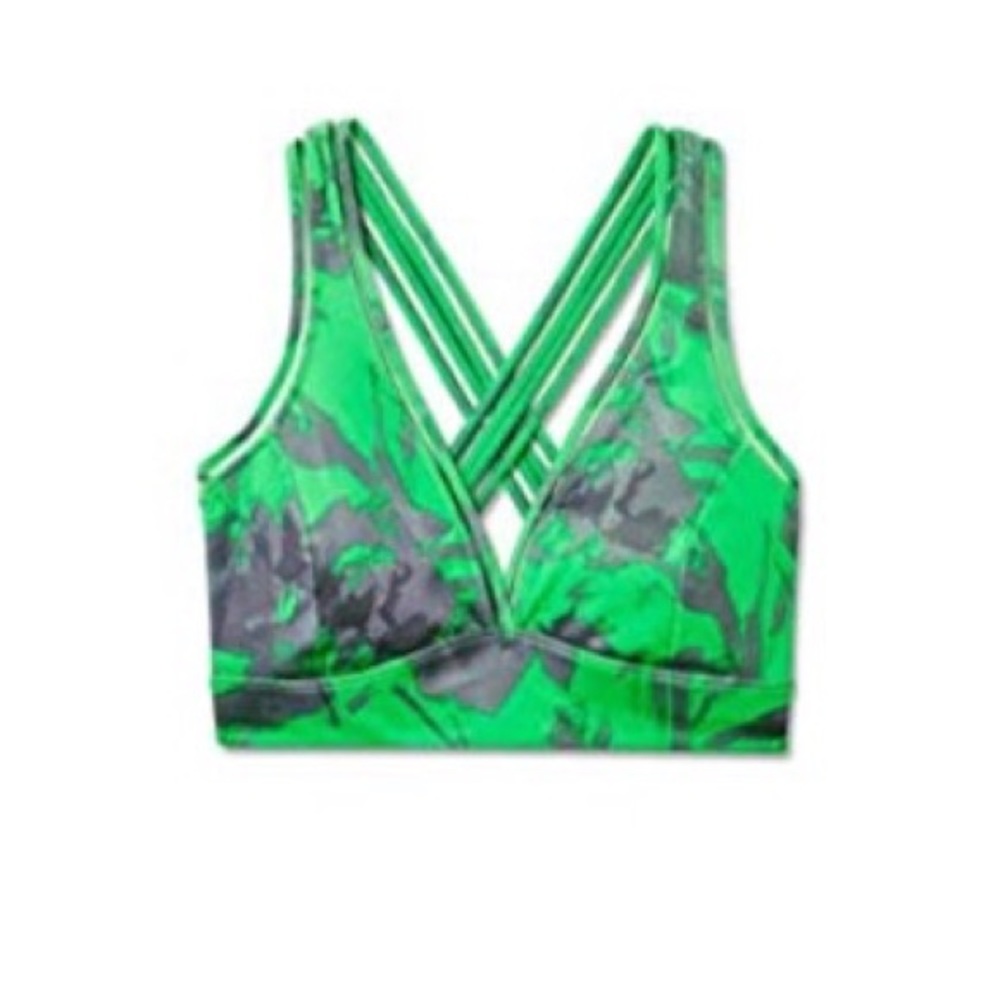 JoyLab V-neck Island Print Sports Bra - Picture 3 of 3